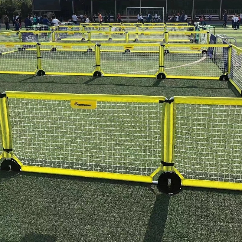 Football Field Fence with Football Goal Indoors and Outdoors