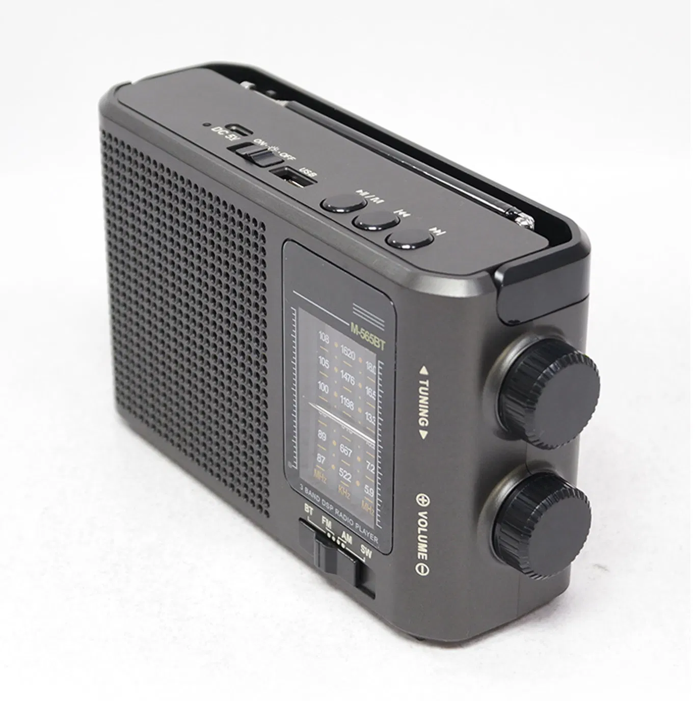 Портативное радио Bluetooth AM/FM с фонариком