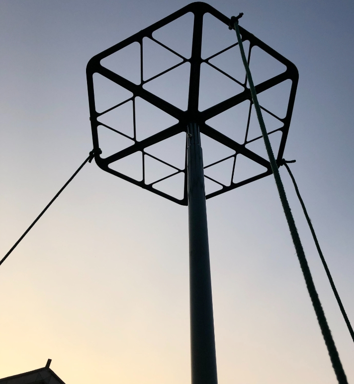 Camouflage Strip Net Support Poles, Outdoor Net Support Poles