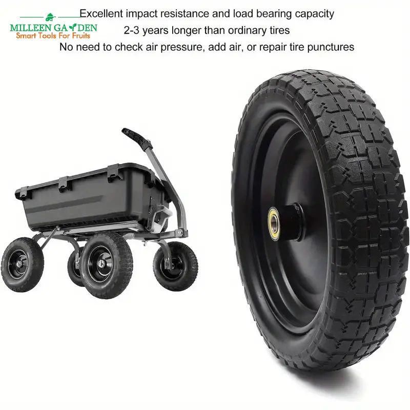 4.00-6 4 PU Foam Wheels with Iron Rim for Hand Truck Trolley Wheelbarrow Solid Tyre Hand Cart Trolley Polyurethane Wheel