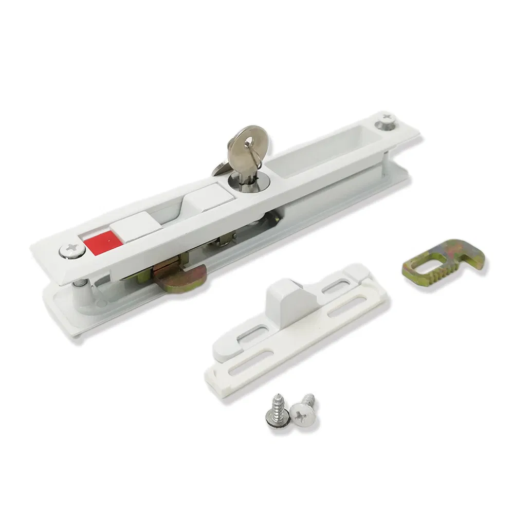 Double-Sided Zinc Alloy Window Locks Aluminium Sliding Windows Latch Lock with Key