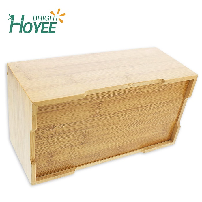 Environmental Wholesale Good Quality Custom Facial Holder Bamboo Tissue Box with Cover