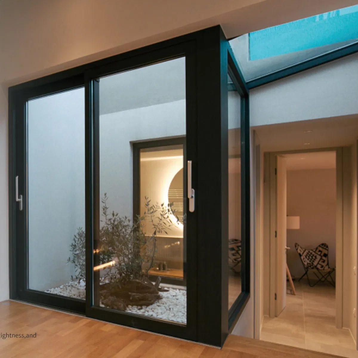 Durable Heavy Duty Thermal Break Exterior Door Outdoor Sound Insulation Double Glazing Sliding Balcony Window Door