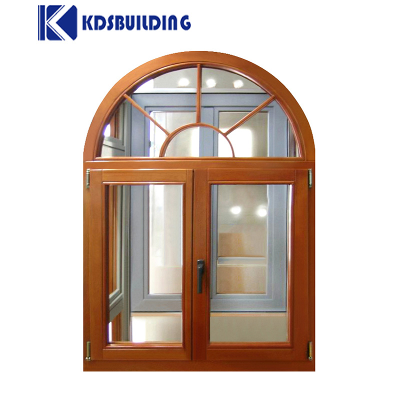 Kdsbuilding Timber Glazed Wooden Glass Wood Window Italian Style Custom Wood Windows with Lock