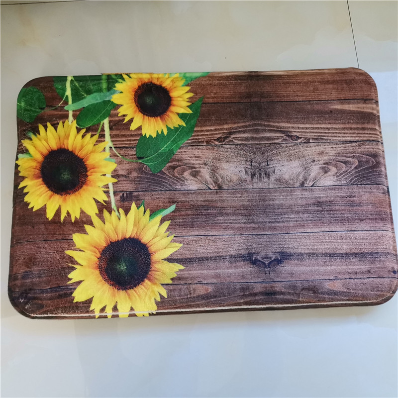 Fashionable Flannel Surface Bath Mat/ 3D Printed Carpet Floor Mat