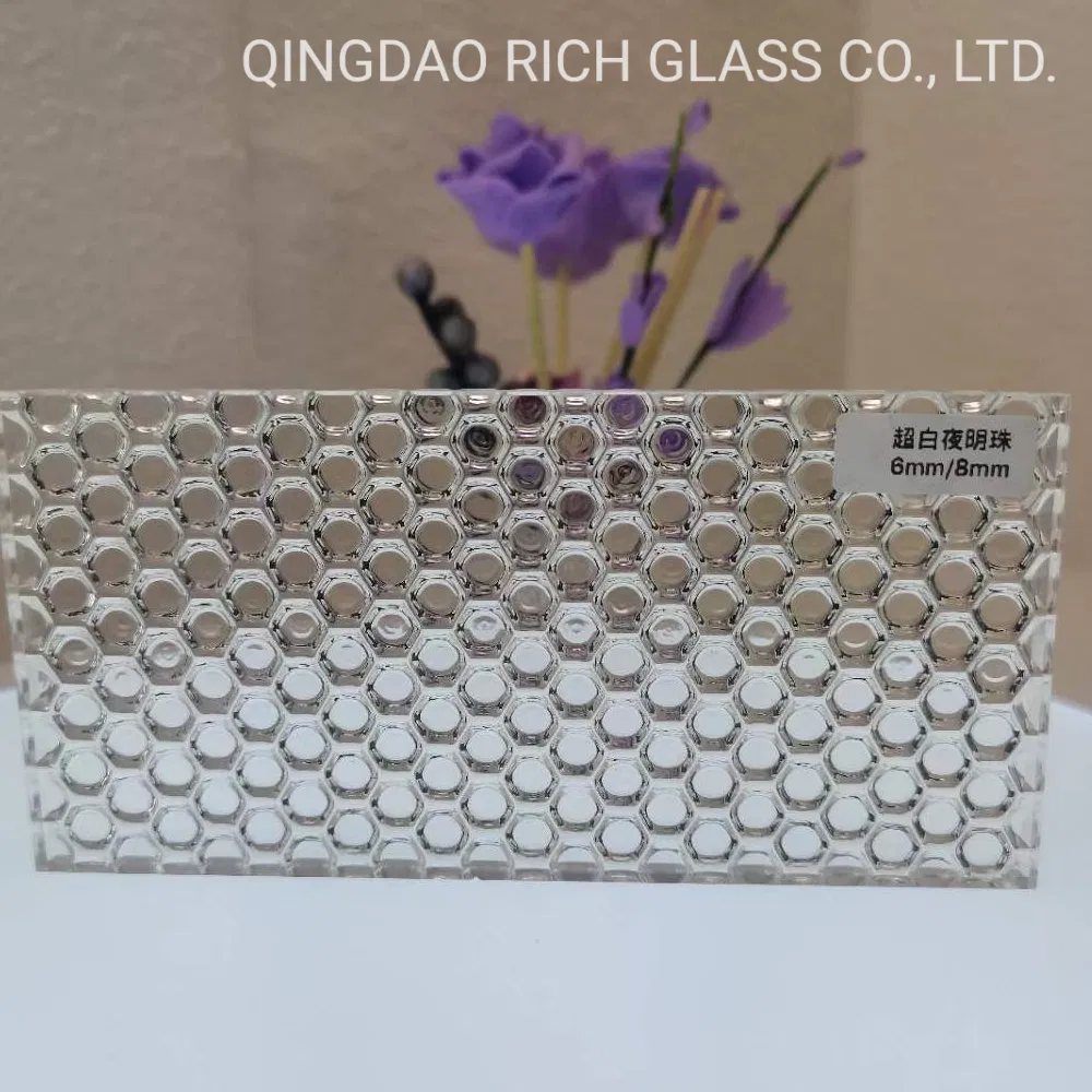 3mm-19mm Flat Low Iron Art Embossed Pattern Glass for Building