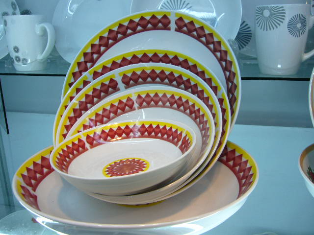 Rice Pasta Fuirt Plate Size 6"-12" Round Decal Porcelain Ceramic Tableware
