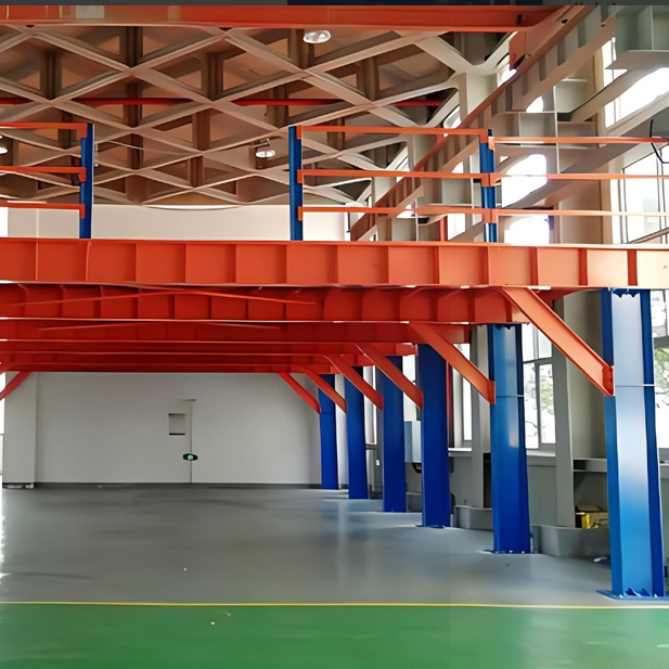 Powder-Coated Steel Platform Warehouse Storage Rack with Scratch-Resistant Finish Durable Industrial Platform