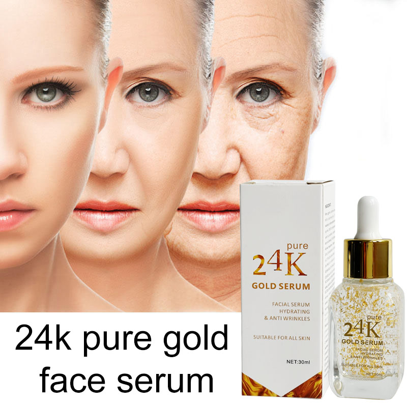 Face Skin Care Private Label Whitening Cream Albucine Serum 24K Gold Skin Care Set