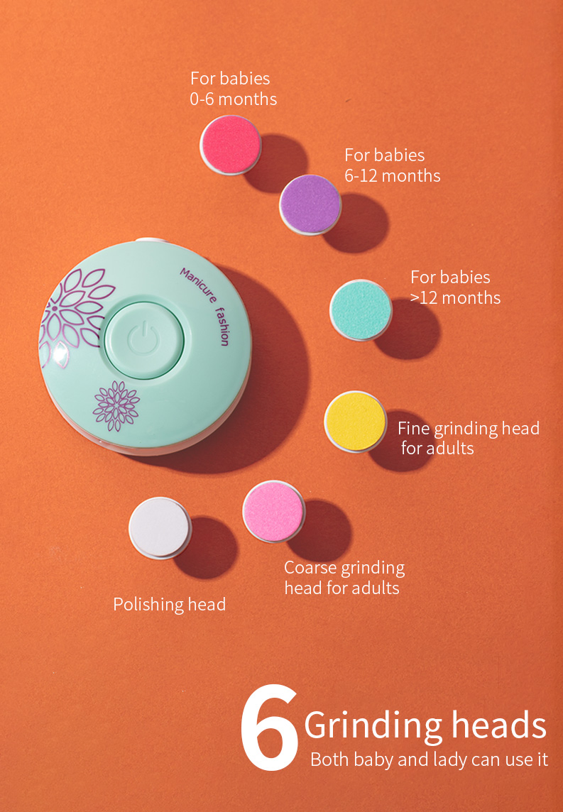 New Design Professional Nail File Electric Nail Clipper Set Safety Baby Nail Trimmer