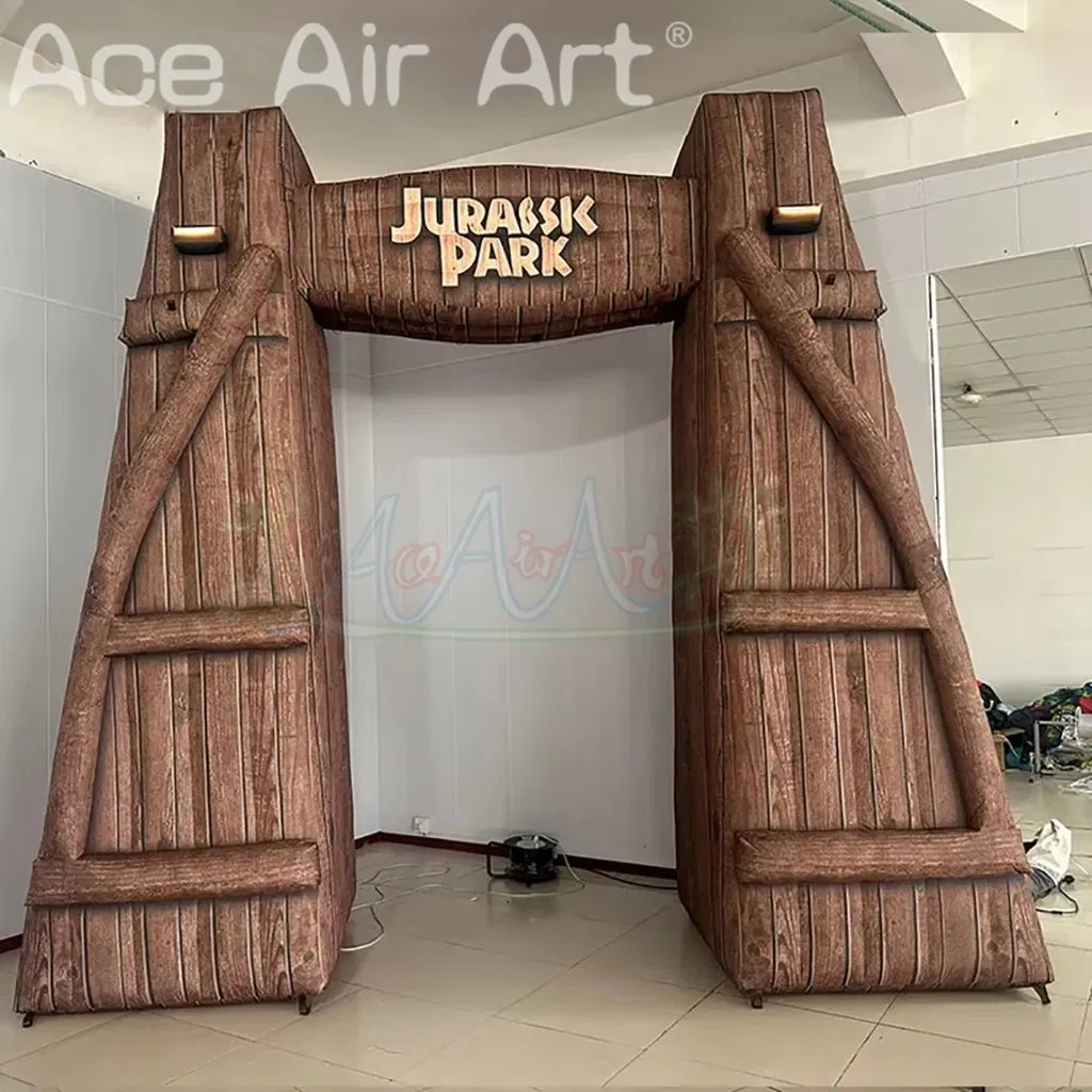 Customized Inflatable Jurassic Park Entrance Arch for Amusement Park