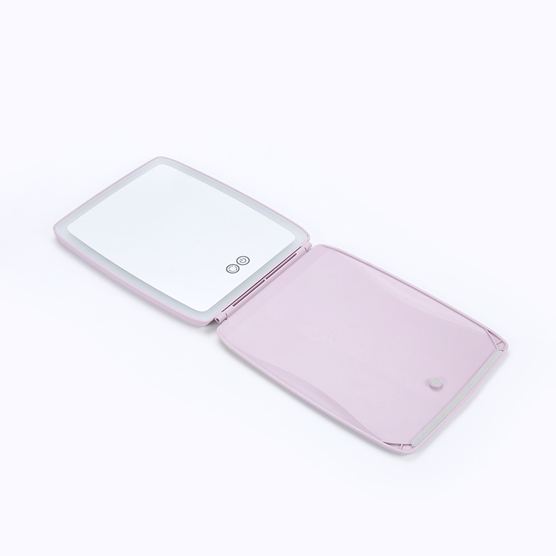Chargeable Travel Makeup Vanity Mirror with LED Lights Portable Lighted Makeup Beauty Mirror LED Table Mirror Gmx1608