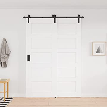 Drop Shipping 6.6FT /2m Double Track Bypass Sliding Barn Door Hardware Kit