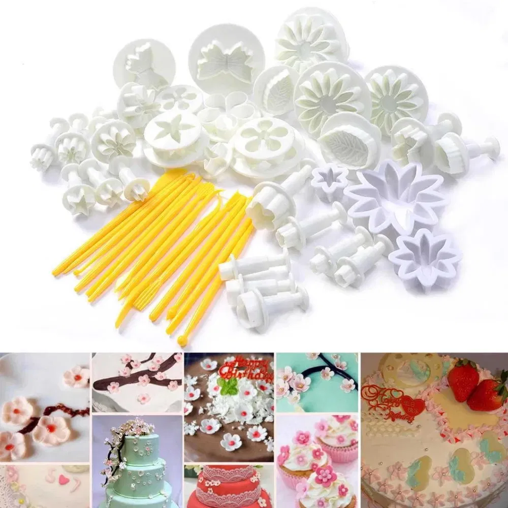 Smoother Embosser Molder Fondant Cake Cutter Mold Tool Set