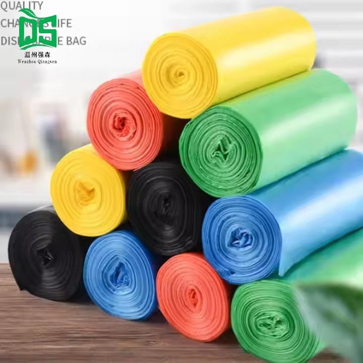 Disposable HDPE Black Star Fund Garbage Plastic Bag
