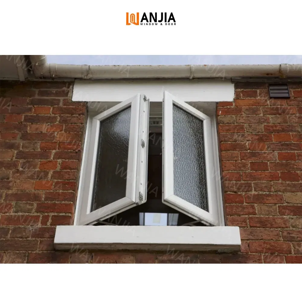 Hot Insulation Soundproof Casement Window UPVC Vinyl Double Tempered Glass Window