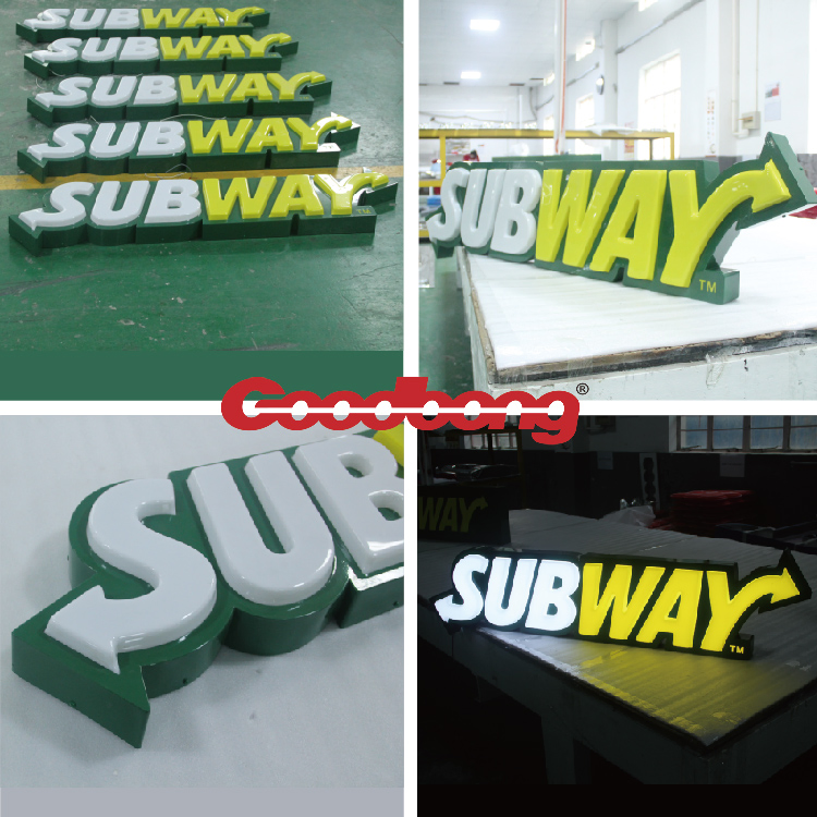 LED Waterproof Advertising Store Signage Frontlit or Backlit Metal Channel Letters
