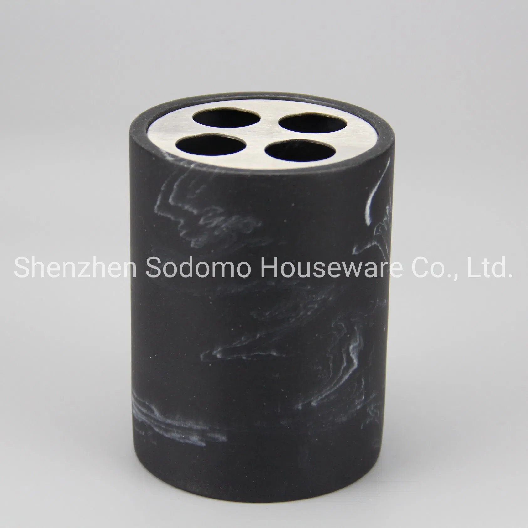 Good Quality Resin Bathroom Toothbrush Holder (BP0143-BMA)