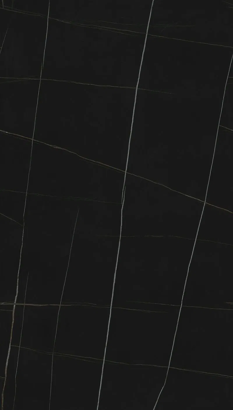 Luxurious Dark Marble-Look Sintered Stone for Upscale Interiors