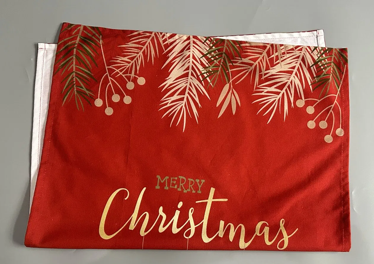 Custom Digital Printed Christmas Napkins Tea Towels