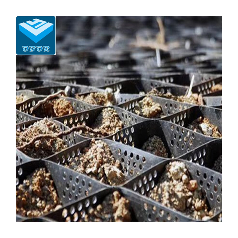 Black Color Smooth HDPE Geocells for Slope