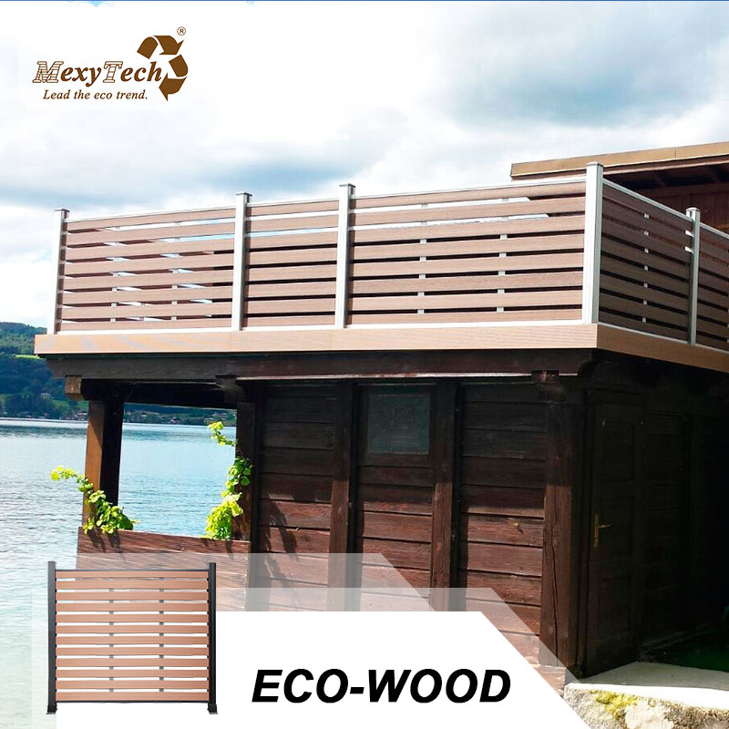 Wood Plastic Composite Wood Outdoor Fence Handrail and Railings