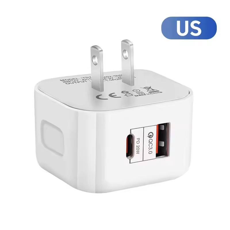 Быстрое зарядное устройство 20W PD QC3.0 для iPhone