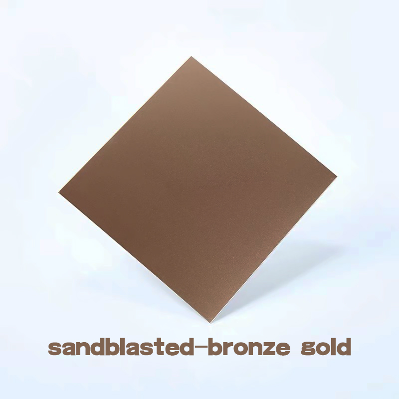 T&C Bl75 High-End Sandblasted PVD Coated Wine Red Color Sheet Beadblasted Decorative Stainless Steel Sheet for Furniture