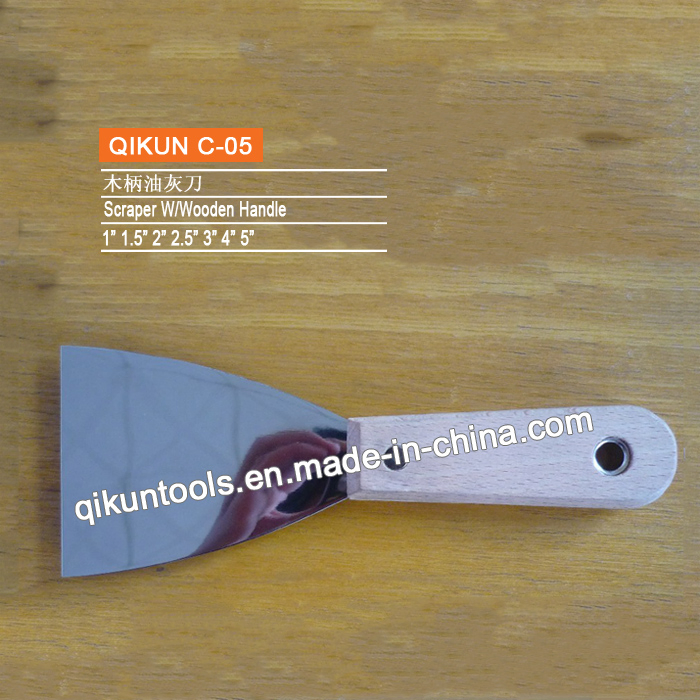 C-03 Construction Decoration Paint Hand Tools Wooden Handle Jack Type Scraper