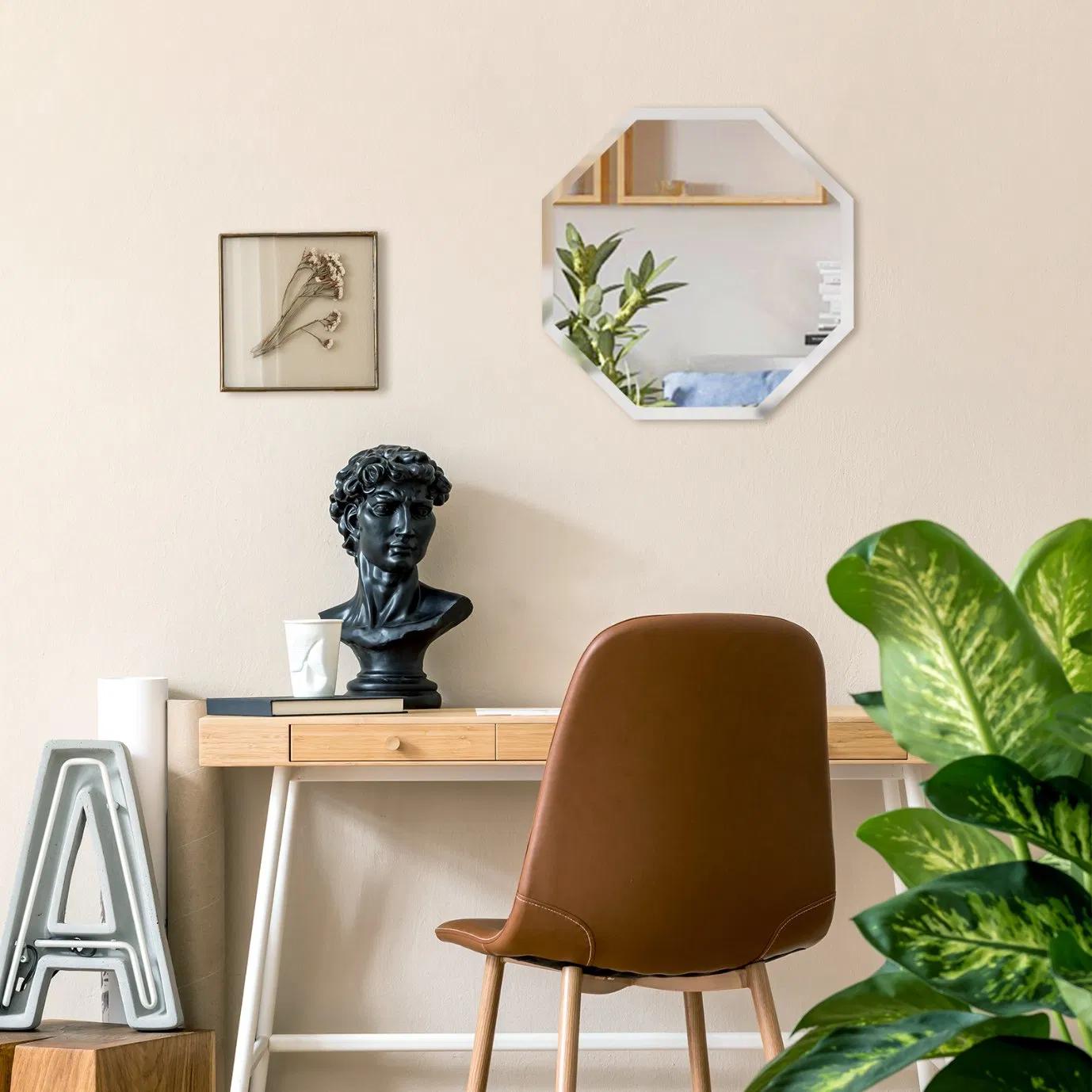 Decorative Beveled Wall Mounted Frameless Bathroom Mirror with Competitive Price High Quality Mirror