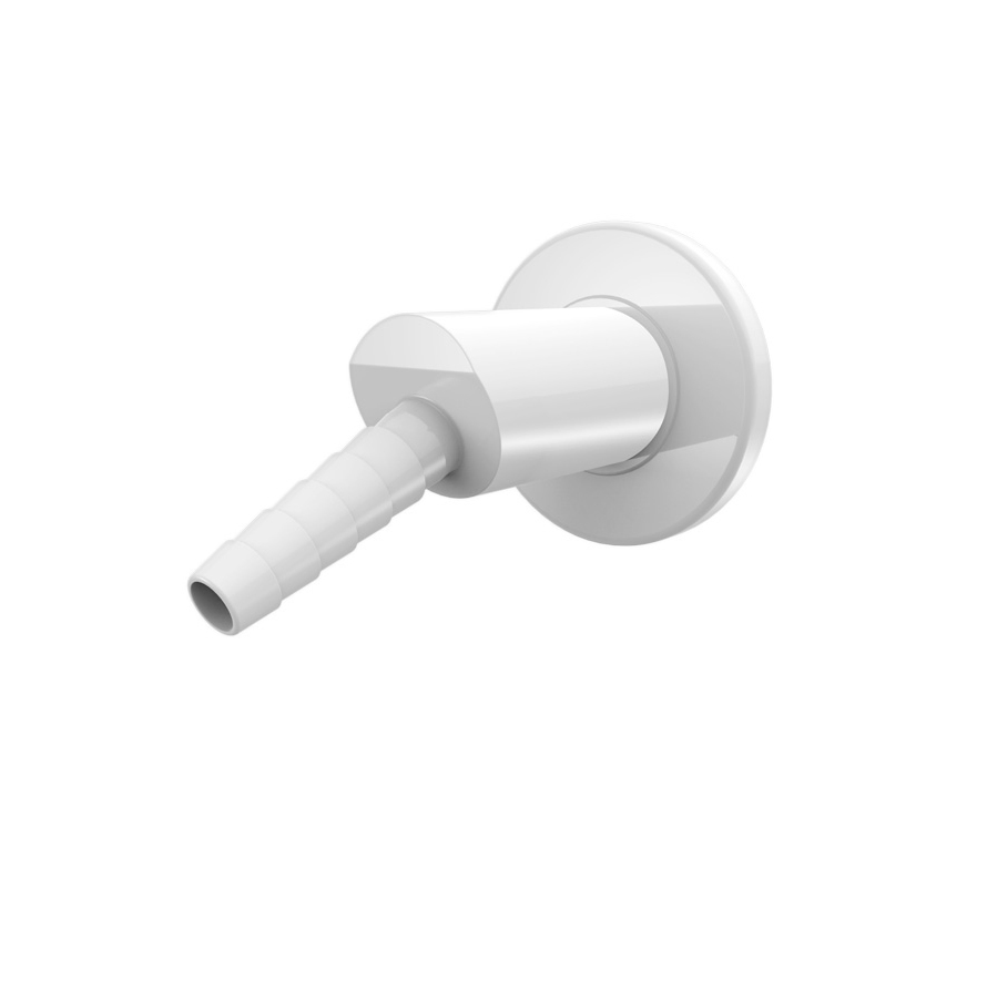 Wall Type Water Outlet White Laboratory Faucet