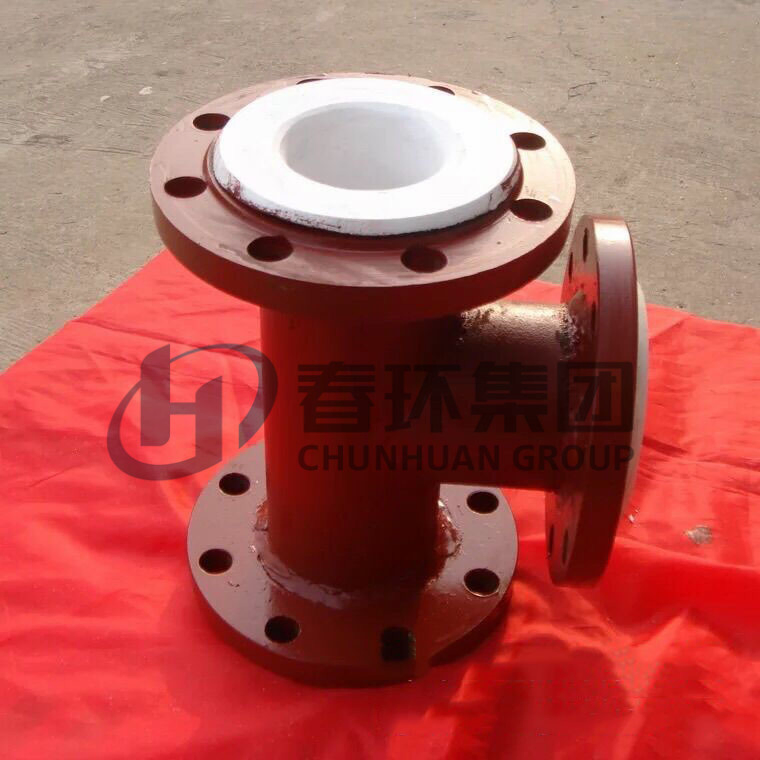 PTFE/PFA Lined Pipe and Fitting Equal Tee for Chemical Industry
