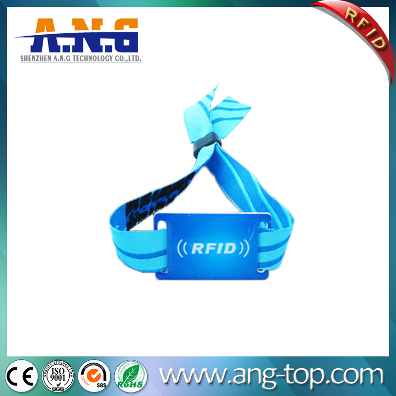 Fashion Style Soft-Touch Fabric NFC Bracelet for Access Control/Party