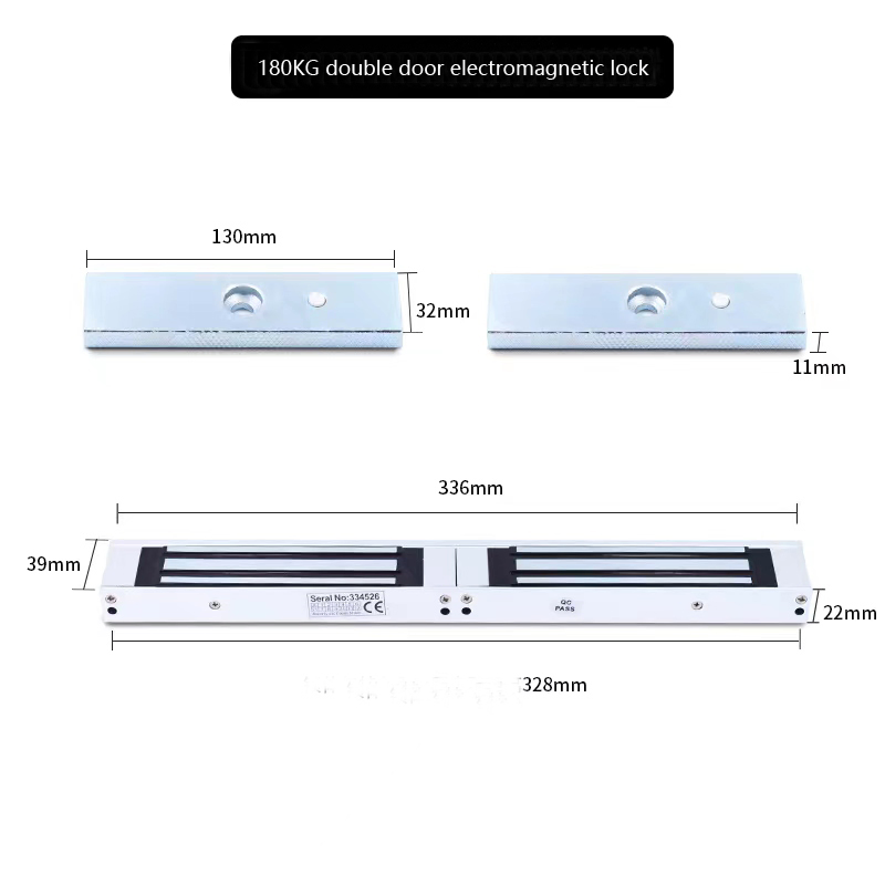 Magnetic Lock 12V 24V DC 600lbs 280kg Small Sliding Door Electromagnet Electric Magnetic Lock