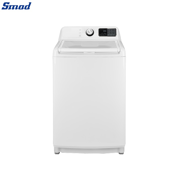 Smad 4.4 Cu. FT Automatic Stainless Steel LED Light Good Price Top Load Washer with Power Boost Agitator Dwt-180albmu