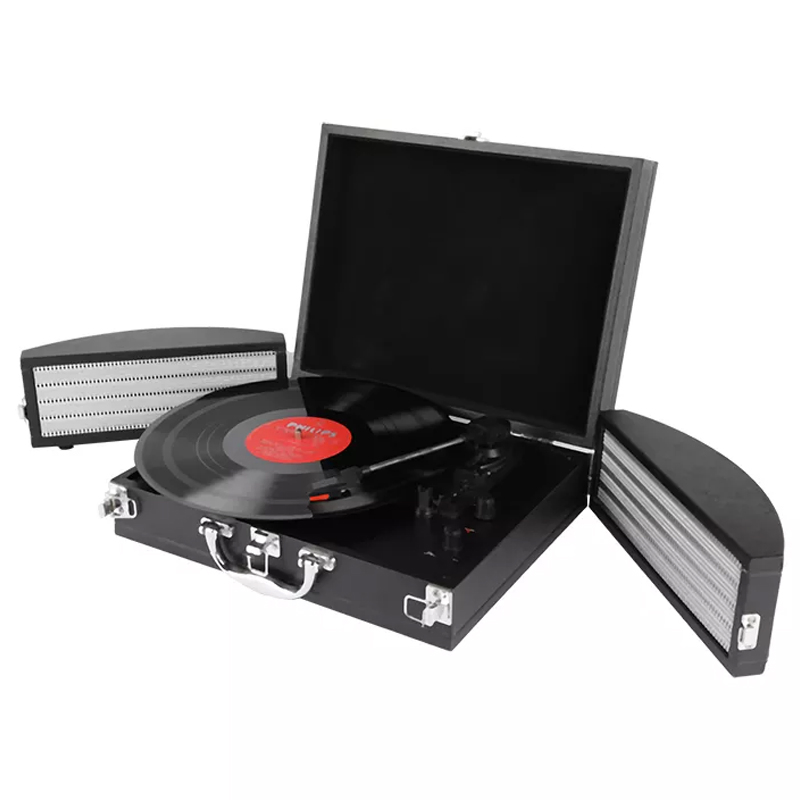New Design Modern Portable Briefcase Vinyl Turntable Record Player