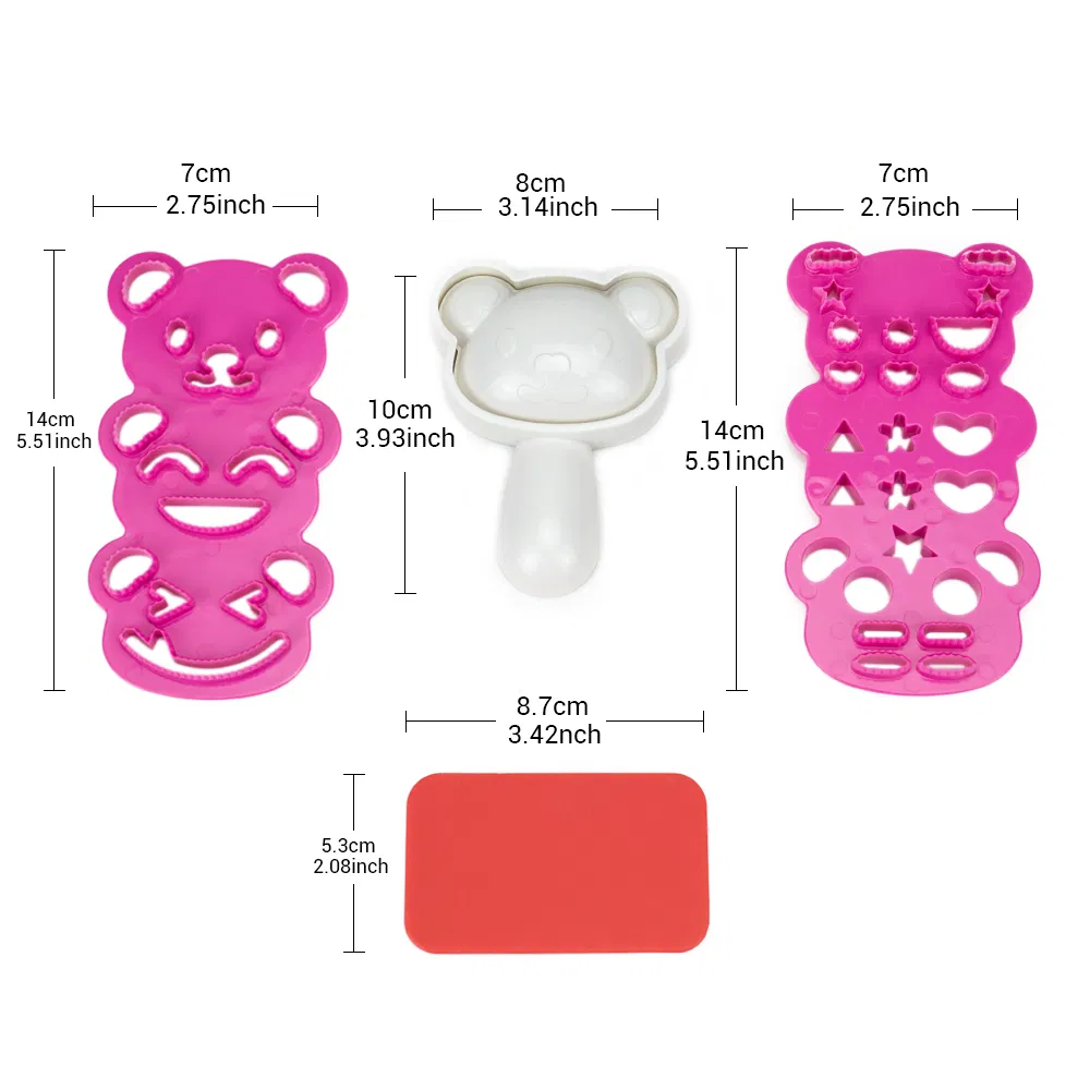 ABS Sushi Making Mold Sushi Decoration Tools Cartoon Shape Sushi Mold