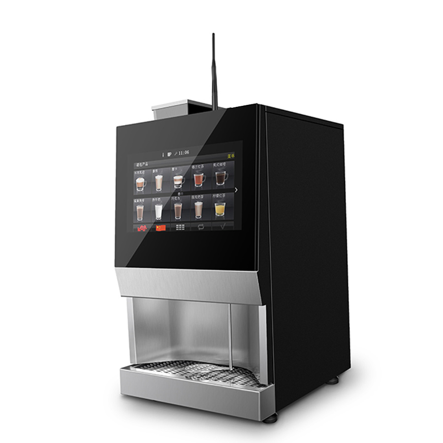 Modern Table Top Fully Automatic Self Service Bean to Cup Vending Machine for Hotels
