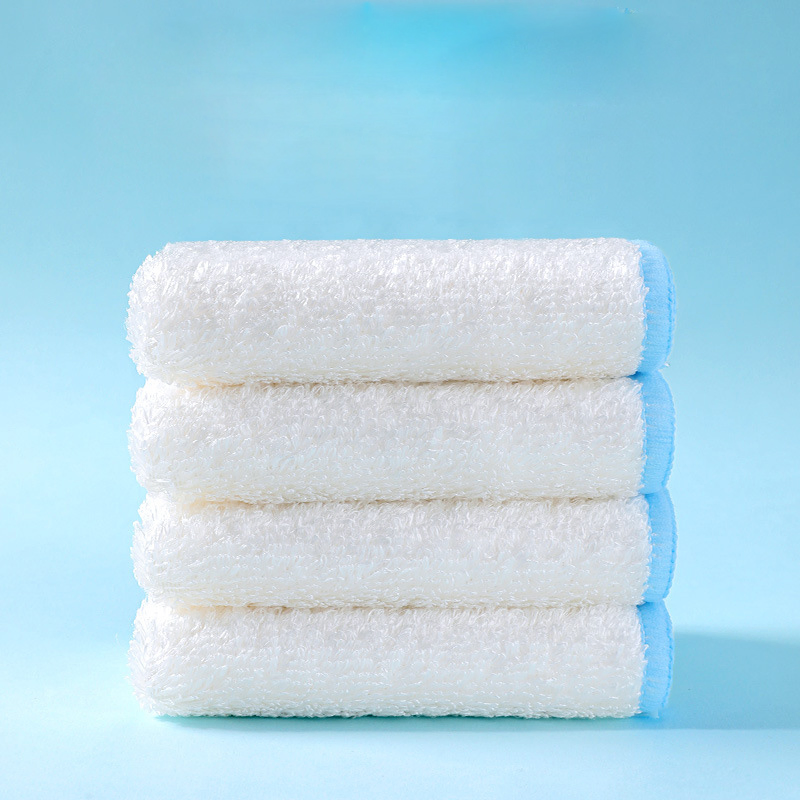 Esun Bamboo Fiber Dish Towel Non-Stick Oil-Resistant Scouring Pad for Kitchen Cleaning, Plain Style Dishcloth