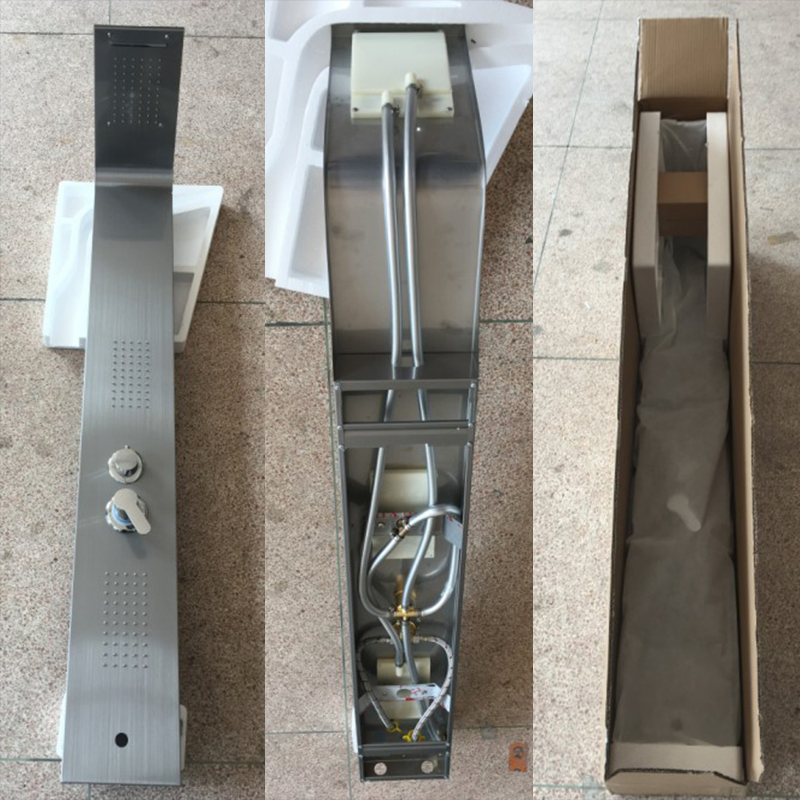Wholesale Multi-Function Shower System with Massage Jets Shower Column Set Bathroom Rain Wall Mount Stainless Steel Shower Panel