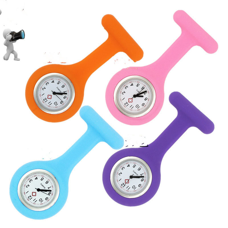 Hot Sale Medical Pin Silicone Watch Student Nurse Kids Watch