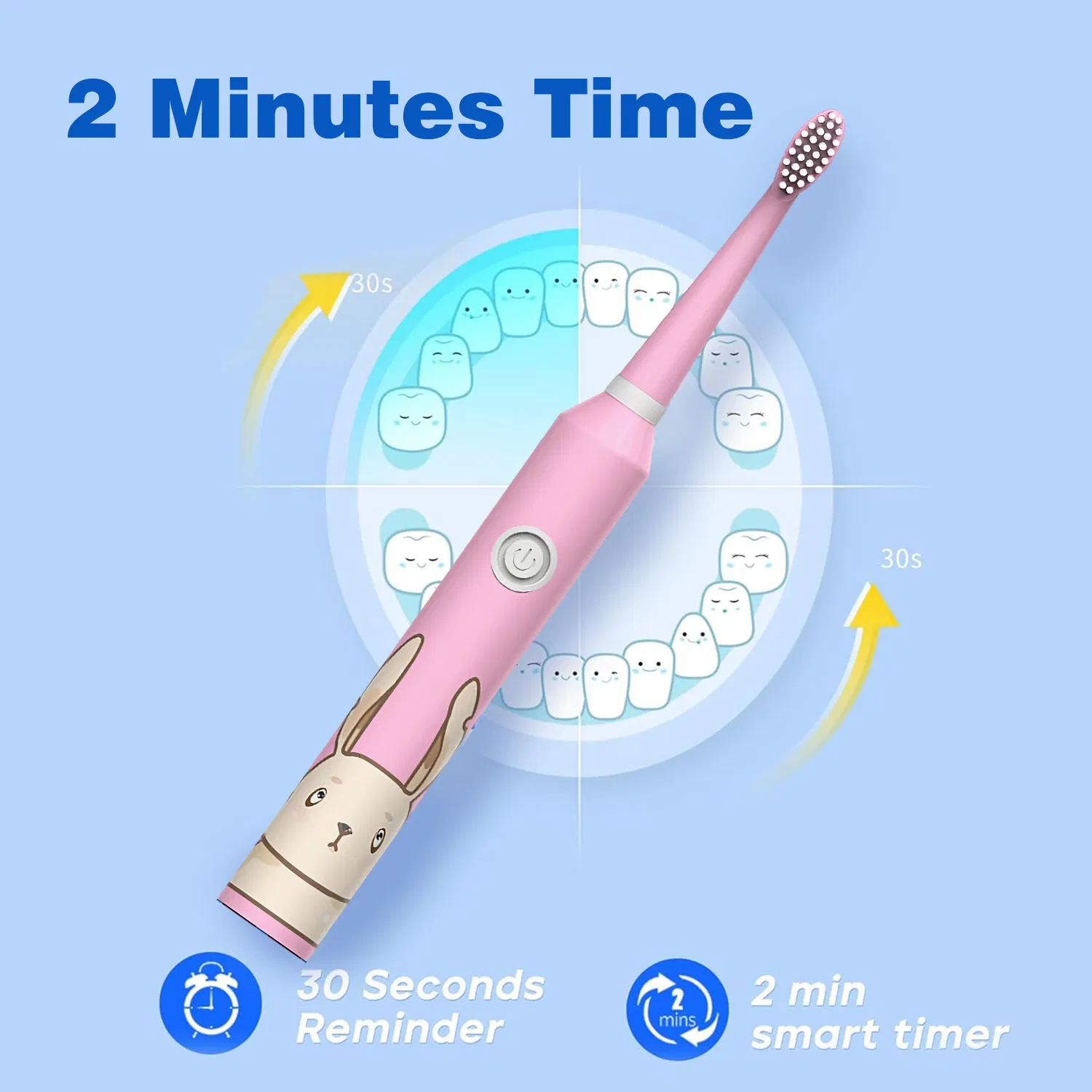 Hot Sale Children Soft Toothbrush Ipx7 Waterproof Intelligent Kids Electric Toothbrush