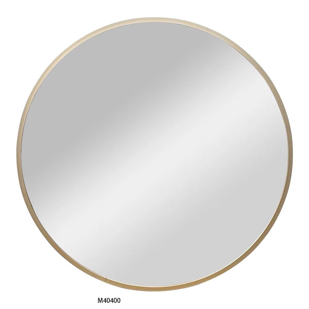 Hot Sale Modern Round Gold Aluminum Alloy Handmade Wall Hanging Mirror for Decor