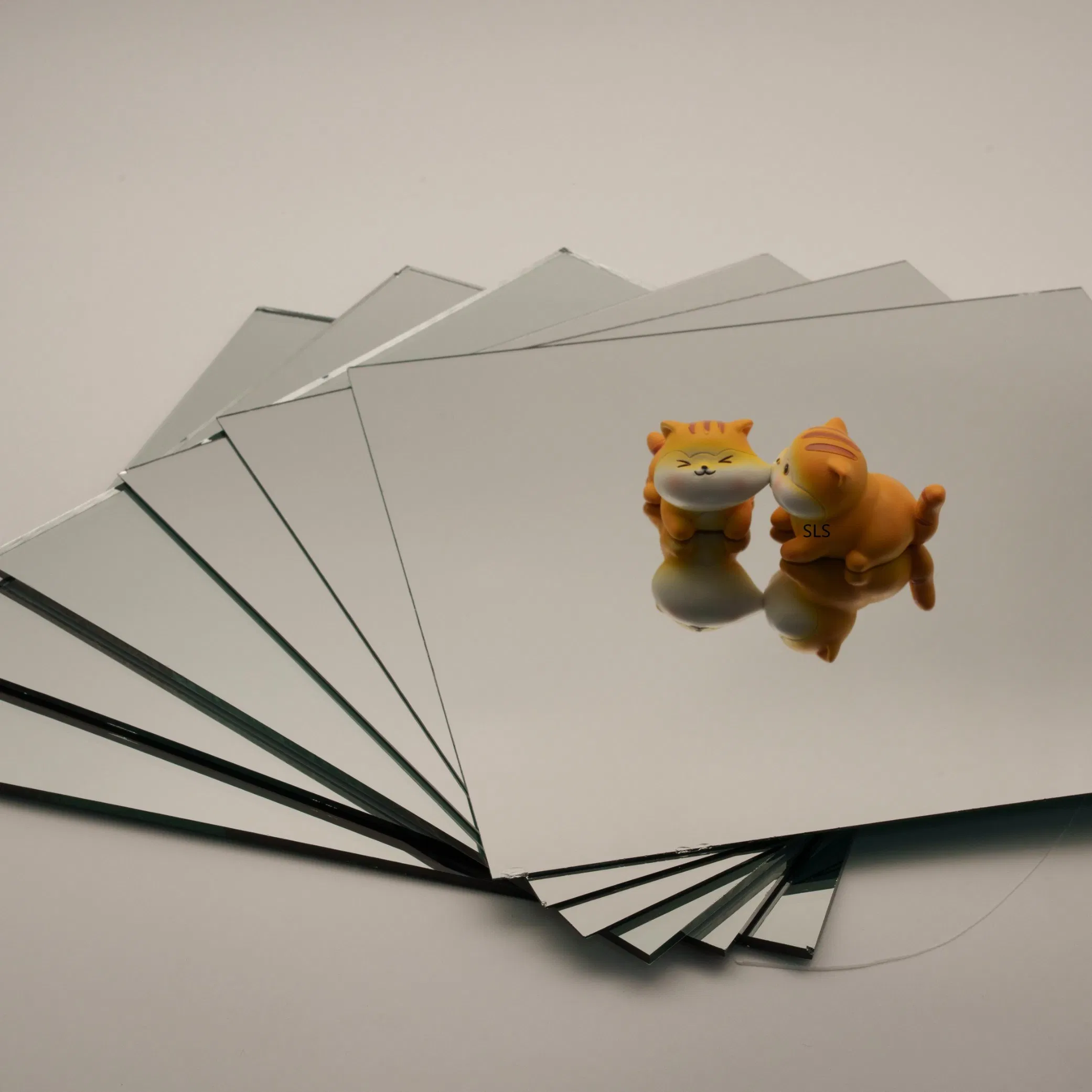 1-6mm Single-Coated Aluminum Mirror Glass - Transparent Float Glass Suitable for Wardrobe Doors