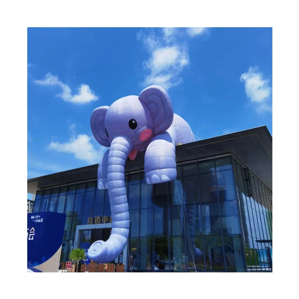 Whimsical Inflatable Oxford Elephant for Unique Garden Decor