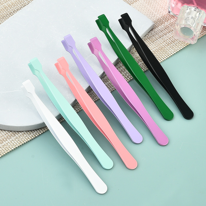 Salon Quality Stainless Steel Craft Jewelry Volume Lash Lifting False Eyelash Tweezers