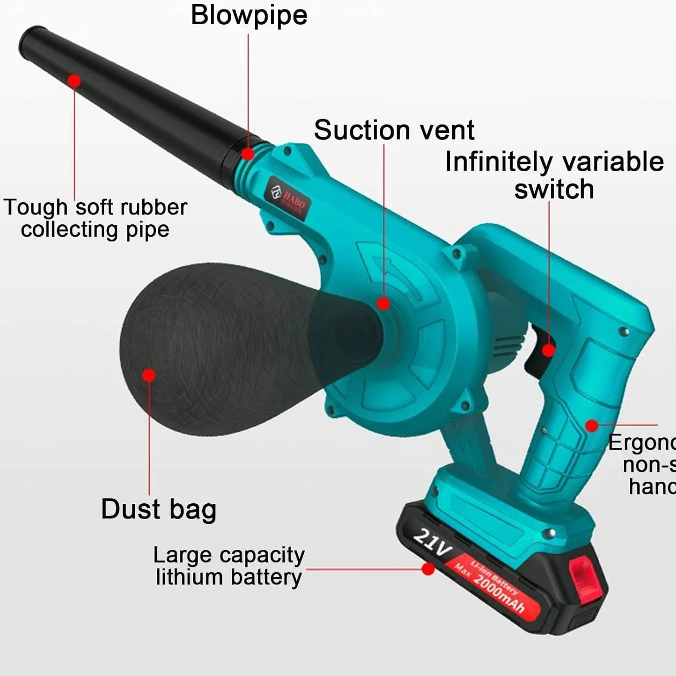 Power X-Change 36V Cordless Leaf Blower & Vacuum of Electric Power Tool