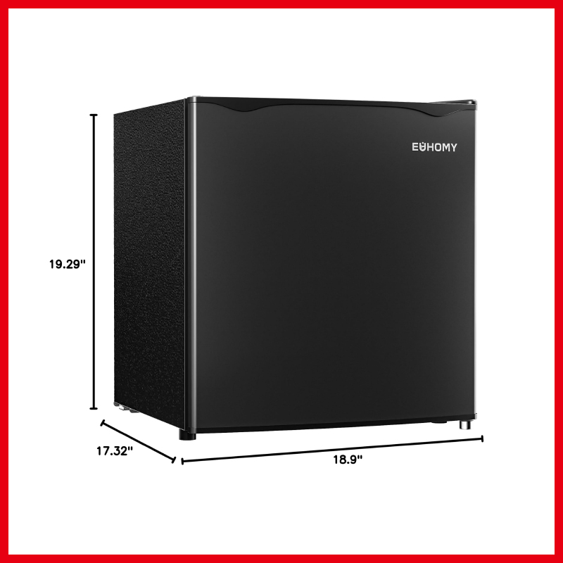 Mini Fridge for Office with Built-in Freezer and Quiet Design