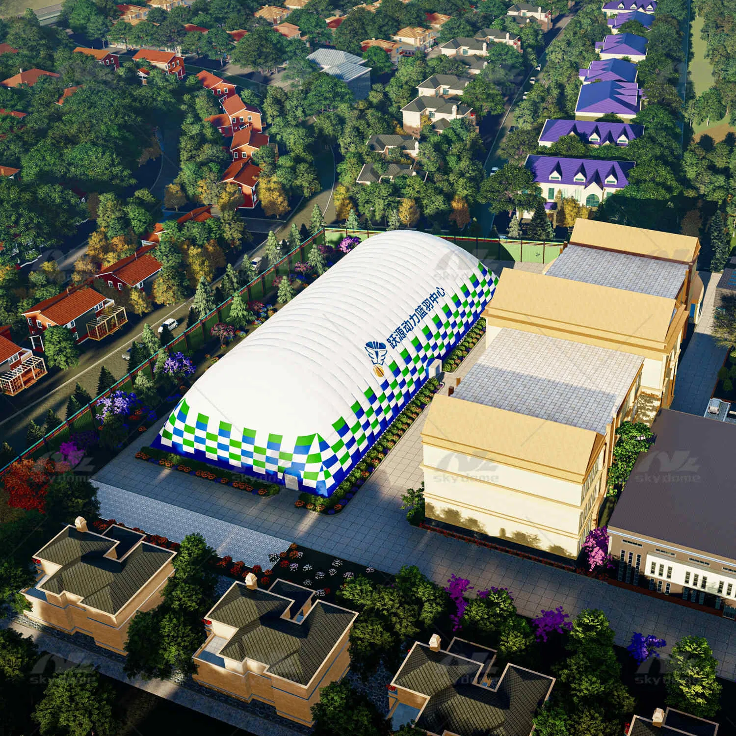 Designed Inflatable Sports Air Dome for Basketball and Badminton