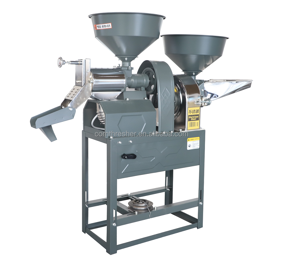 Мельница для риса многофункциональная с овощечисткой и шлифовкой кукурузы